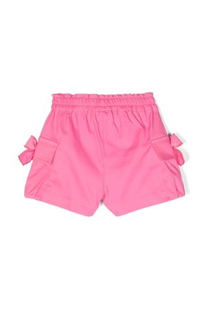 Rose pink stretch-cotton shorts MONNALISA KIDS | 37C40433010095